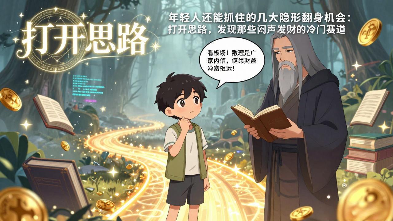付费文1+2:年轻人还能抓住的几大隐形翻身机会:打开思路,发现那些闷声发财的冷门赛道-聚业
