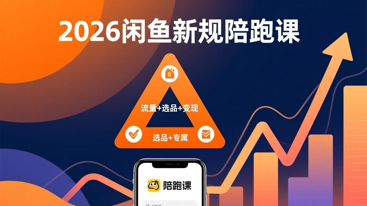 2026闲鱼高阶陪跑课全新上线,带你吃透新规玩转选品流量,从零搭建稳定变现盈利体系-聚业