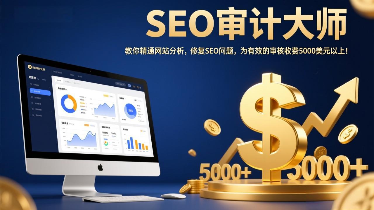 SEO审计大师:教你精通网站分析,修复SEO问题,为有效的审核收费5000美元以上!-聚业