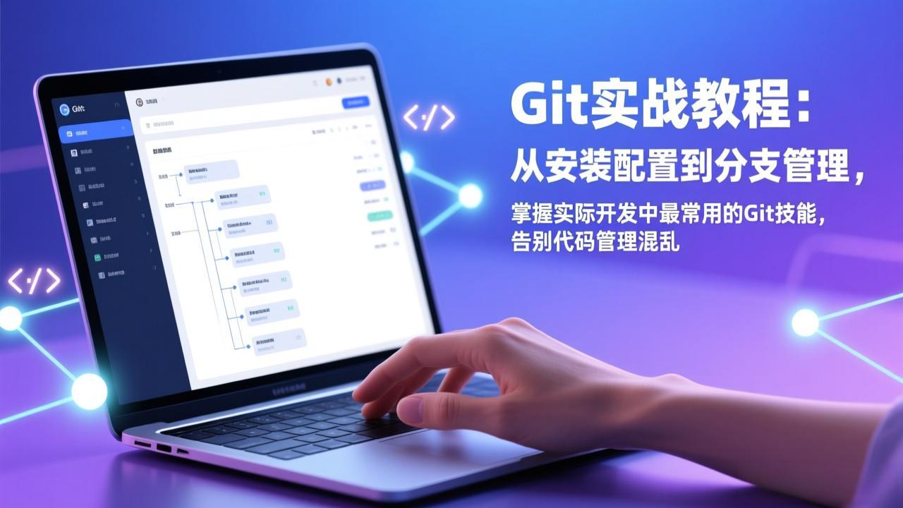 Git实战教程:从安装配置到分支管理,掌握实际开发中最常用的Git技能,告别代码管理混乱-聚业