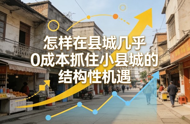 付费文章:怎样在县城几乎0成本抓住小县城的结构性机遇-聚业