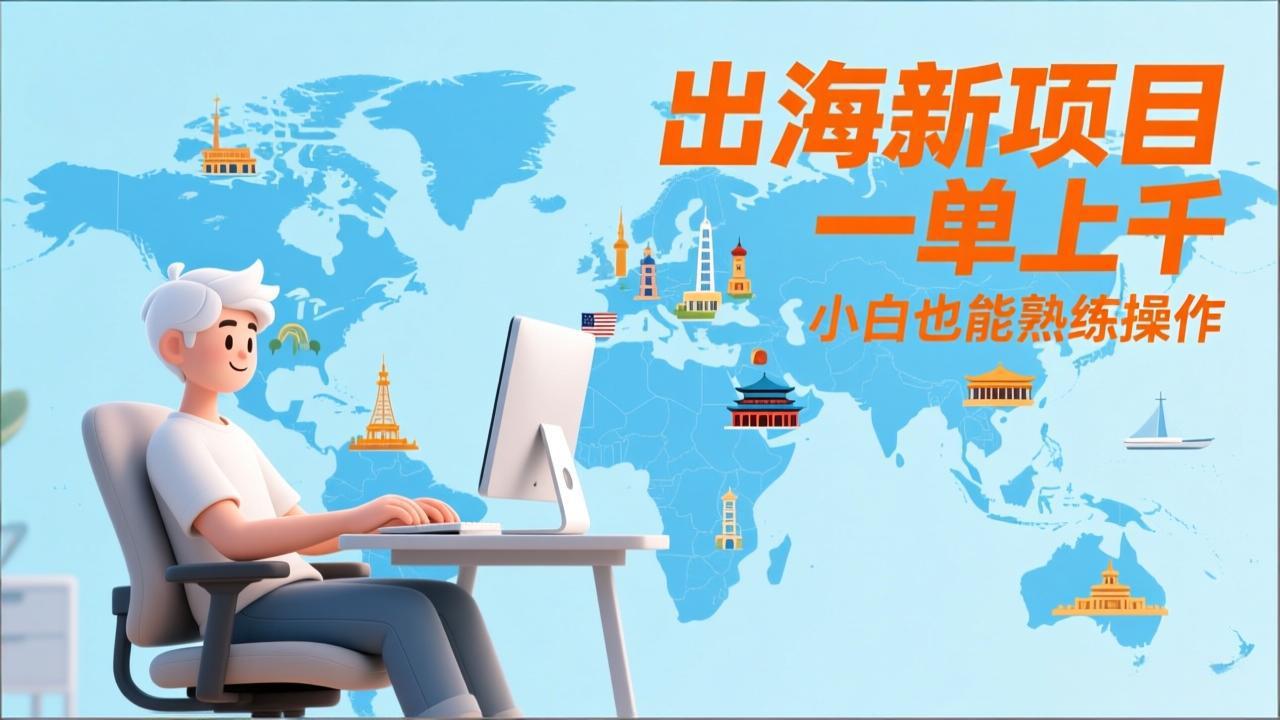 出海新项目,一单上千,小白也能熟练操作-聚业