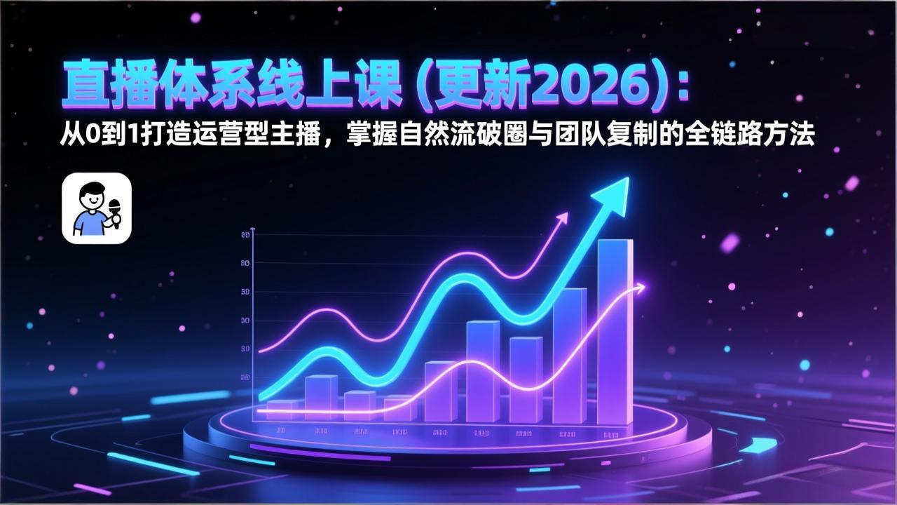 直播体系线上课(更新3月-聚业