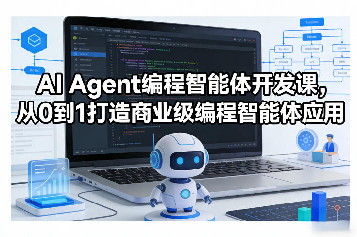 AI Agent编程智能体开发课，从0到1打造商业级编程智能体应用-聚业