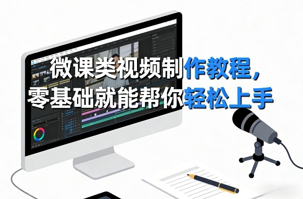微课类视频制作教程,零基础就能帮你轻松上手-聚业