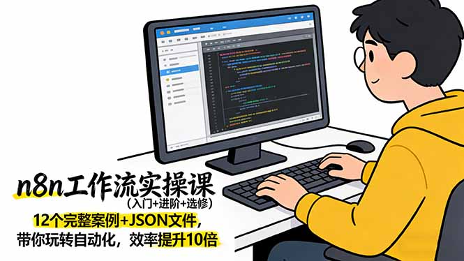 n8n工作流实操课(入门+进阶+选修-聚业