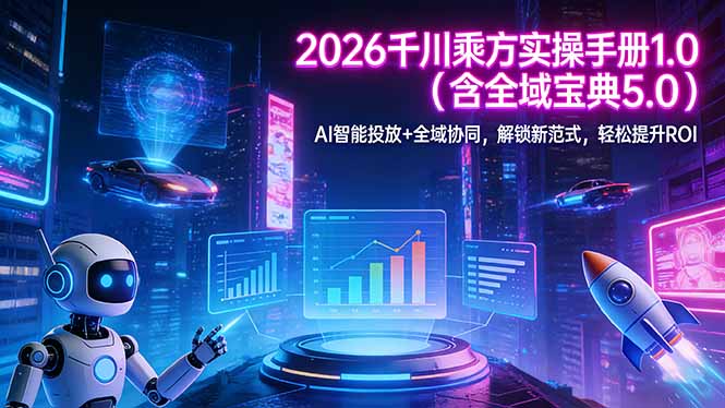 2026 千川乘方实操手册 1.0(含全域宝典 5.0-聚业