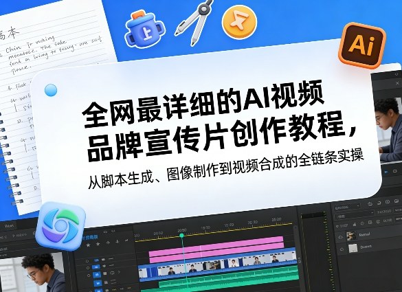 全网最详细的AI视频品牌宣传片创作教程,从脚本生成、图像制作到视频合成的全链条实操-聚业