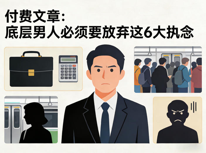 付费文章:底层男人必须要放弃这6大执念-聚业