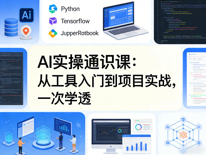 AI实操通识课，从工具入门到项目实战，一次学透-聚业