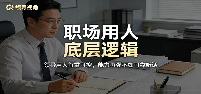 公众号付费文章：职场用人底层逻辑，领导用人首重可控，能力再强不如可靠听话-聚业