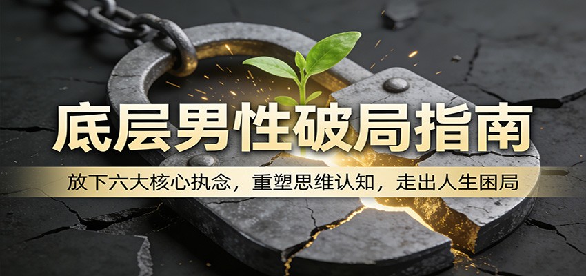 底层男性破局指南：放下六大核心执念，重塑思维认知，走出人生困局-聚业