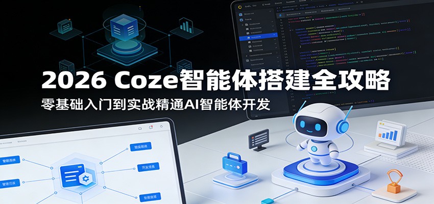 2026 Coze智能体搭建全攻略:零基础入门到实战精通AI智能体开发-聚业