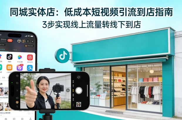 同城实体店，如何低成本把客户从短视频带到线下门店-聚业