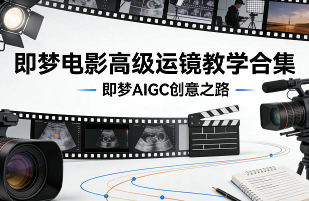 即梦电影高级运镜教学合集，即梦AIGC创意之路-聚业