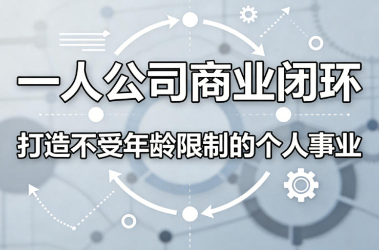 一人公司商业闭环，打造一份不受年龄限制的个人事业-聚业
