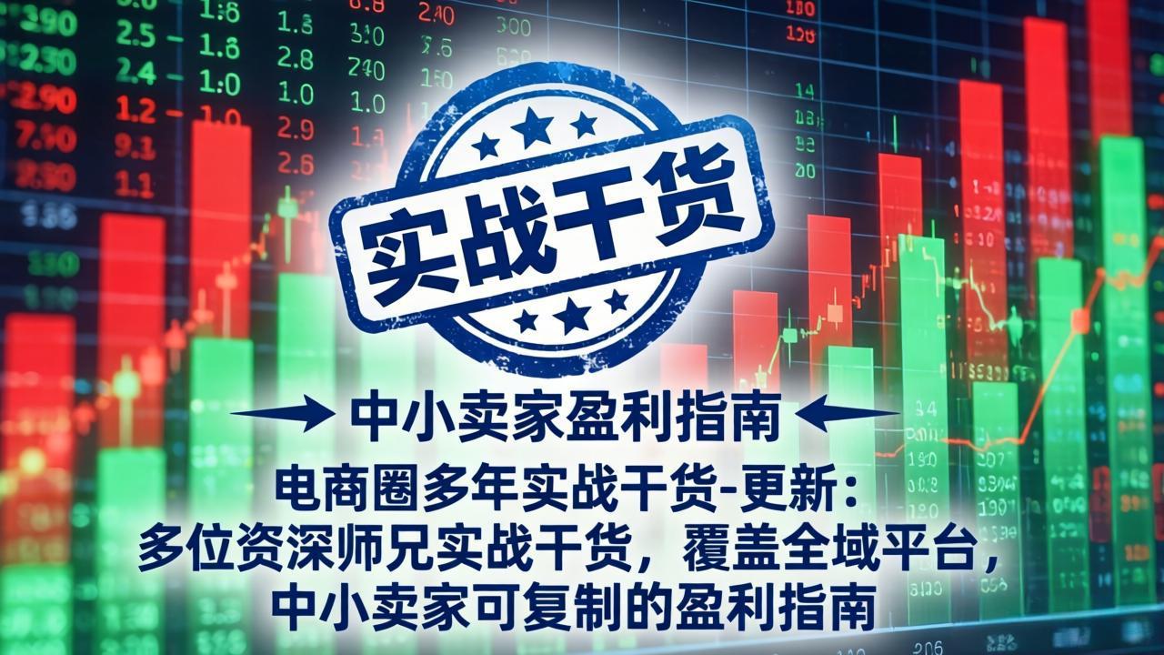 电商圈多年实战干货-更新4月:多位资深师兄实战干货,覆盖全域平台,中小卖家可复制的盈利指南-聚业