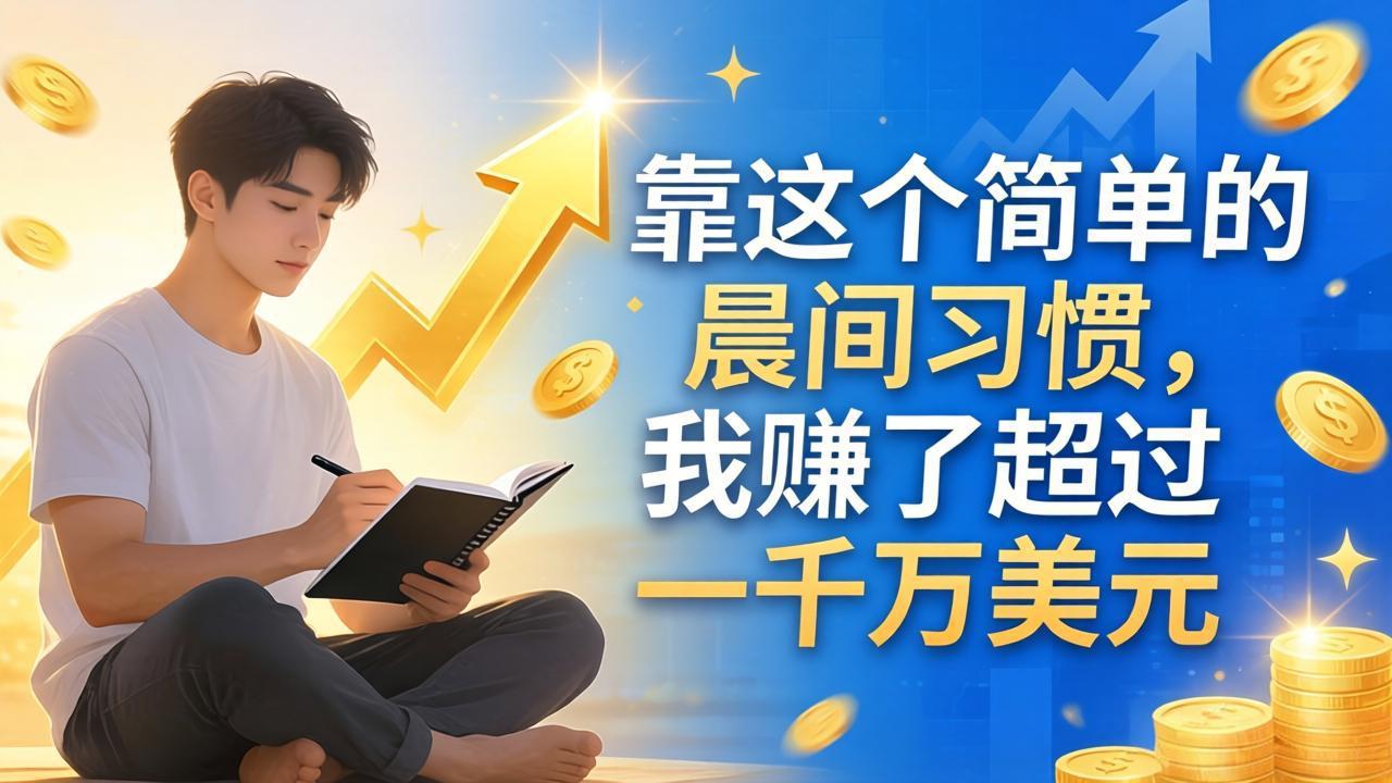 付费文章：靠这个简单的晨间习惯，我赚了超过一千万美元-聚业