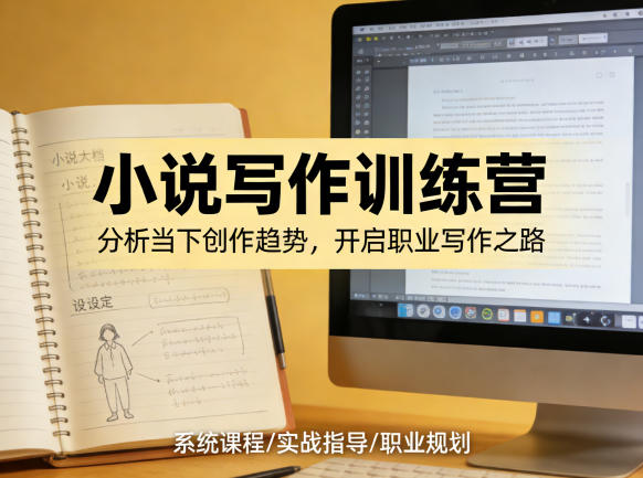 小说加写作训练营，带你分析如何在当下脱颖而出，开启你的职业创作之路-聚业