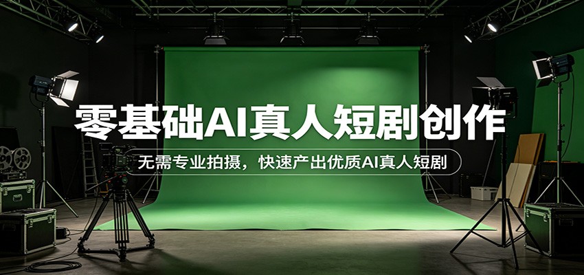 零基础AI真人短剧创作:无需专业拍摄,快速产出优质AI真人短剧-聚业