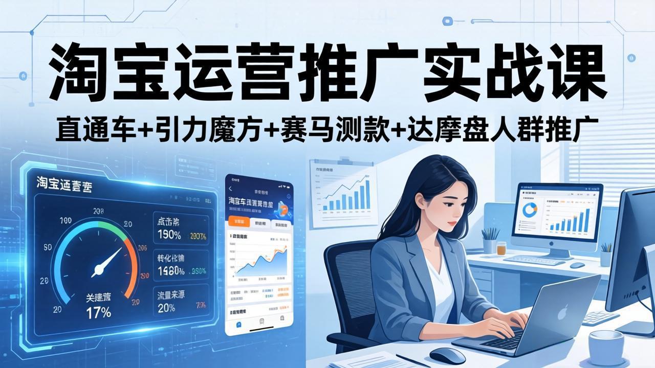 淘宝运营推广实战课(更新26年4月-聚业