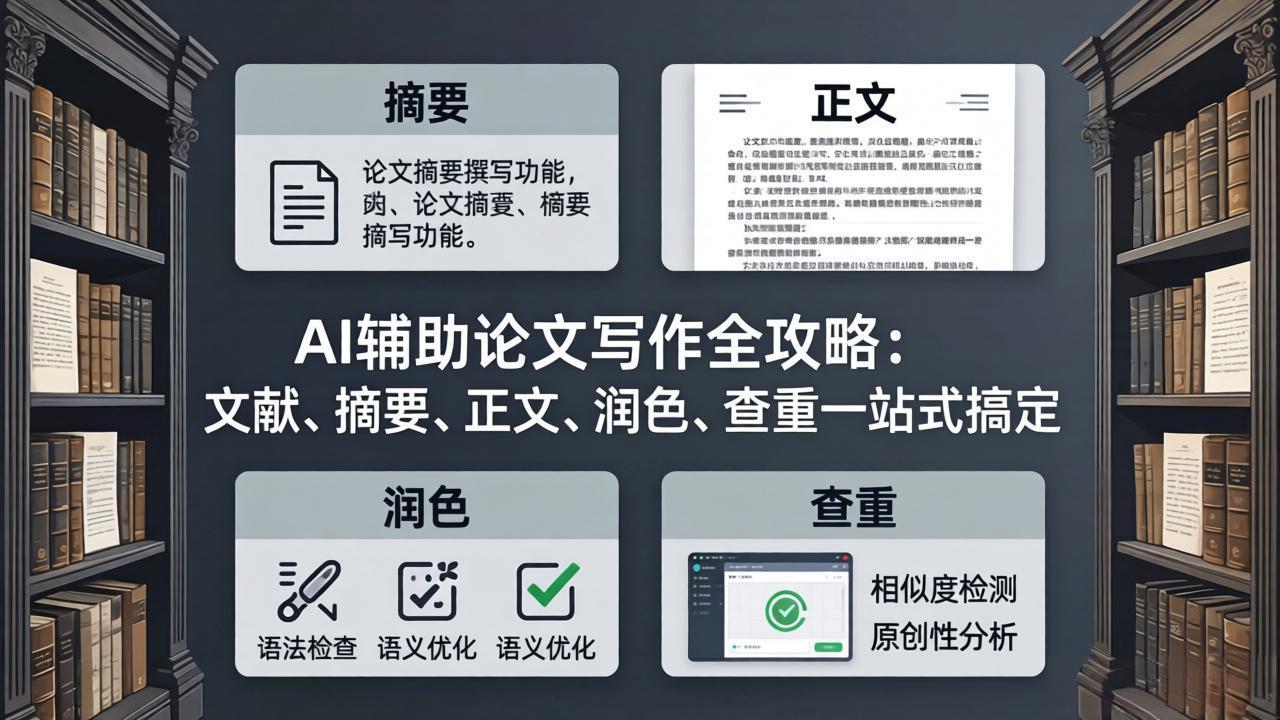 AI辅助论文写作全攻略:文献、摘要、正文、润色、查重一站式搞定-聚业