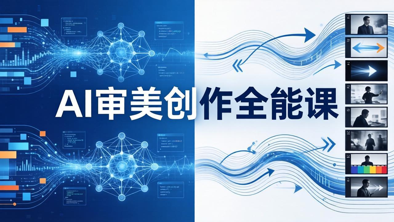 AI审美创作全能课：MJ+Seedance+模型训练+影视分镜+编剧，一站式掌握AI艺术创作-聚业