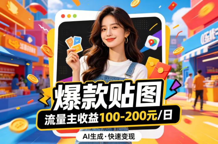 借助AI生成爆款贴图做公众流量主,当日收益100-200-聚业