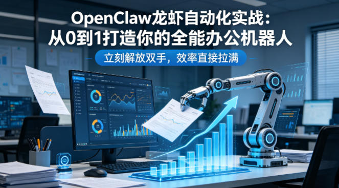 OpenClaw龙虾自动化实战:从0到1打造你的全能办公机器人,立刻解放双手,效率直接拉满-聚业