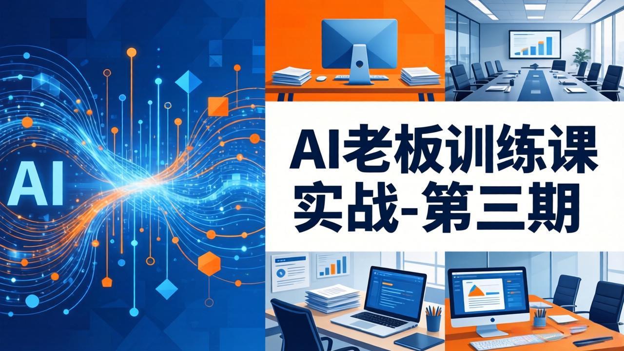 AI老板训练课实战-第三期：AI+内容应用落地教学，从0到1打通AI变现完整路径-聚业