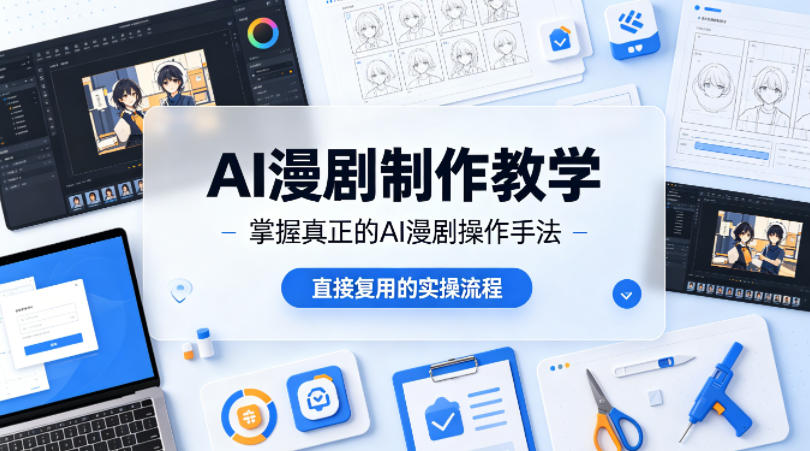 AI漫剧制作教学，带你掌握真正的AI漫剧操作手法，直接复用的实操流程-聚业
