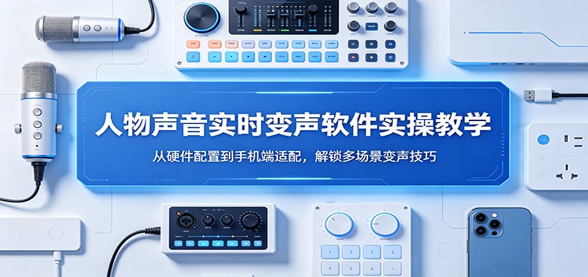 人物声音实时变声软件实操教学：从硬件配置到手机端适配，解锁多场景变声技巧-聚业