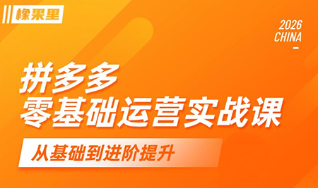 仙道电商·拼多多零基础运营实战课-聚业