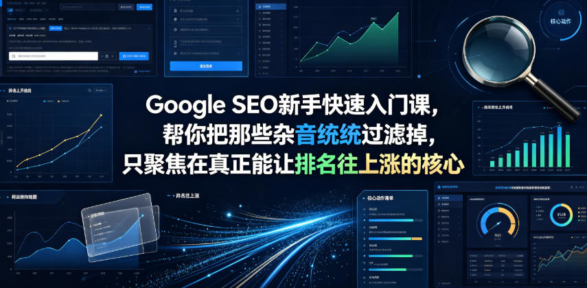 Google SEO新手快速入门课,帮你把那些杂音统统过滤掉,只聚焦在真正能让排名往上涨的核心动作【原创双语字幕】-聚业