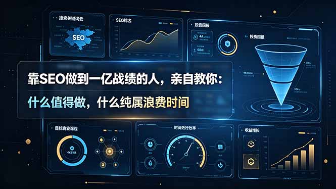 靠SEO做到一亿战绩的人,亲自教你:什么值得做,什么纯属浪费时间【原创双语字幕】-聚业