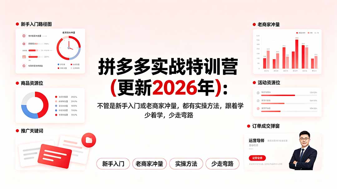 拼多多实战特训营(更新2026年-聚业
