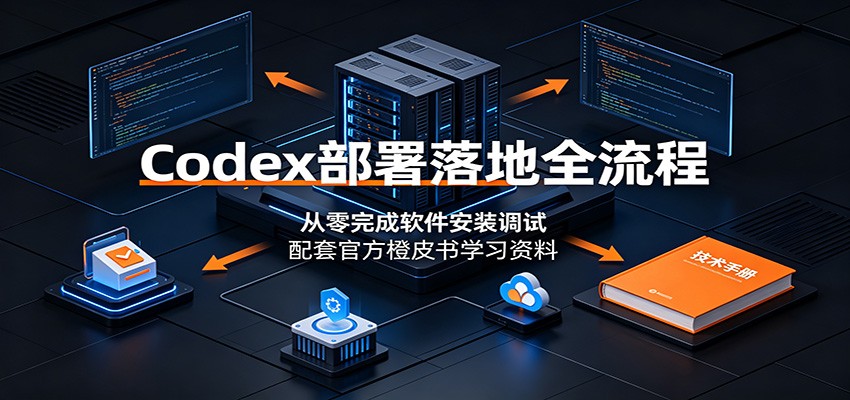 Codex部署落地全流程:从零完成软件安装调试,配套官方橙皮书学习资料-聚业