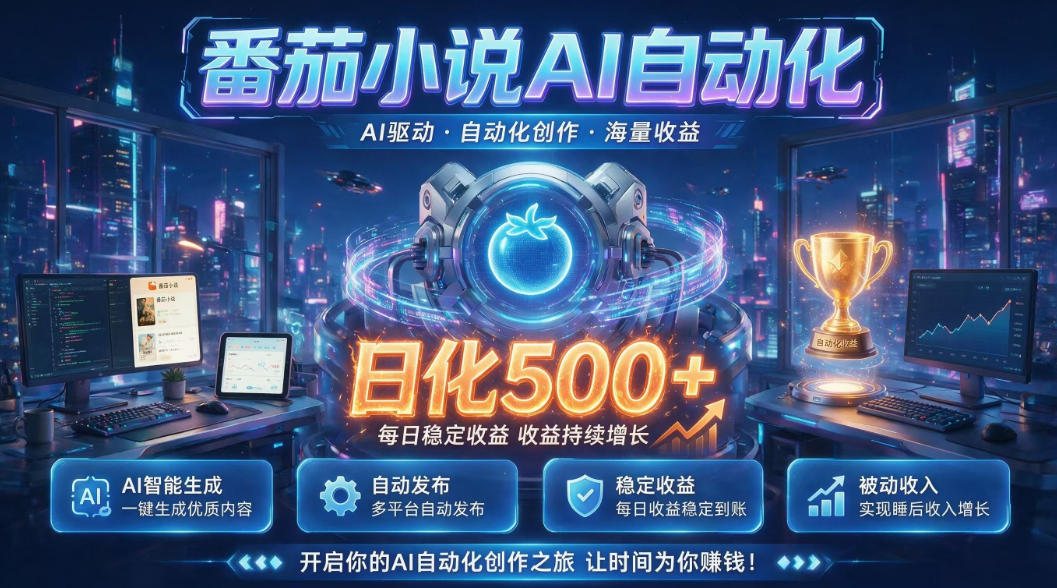 小白可做番茄AI,居家轻创业,每日稳赚500➕,普通人低门槛轻松线上增收【揭秘】-聚业