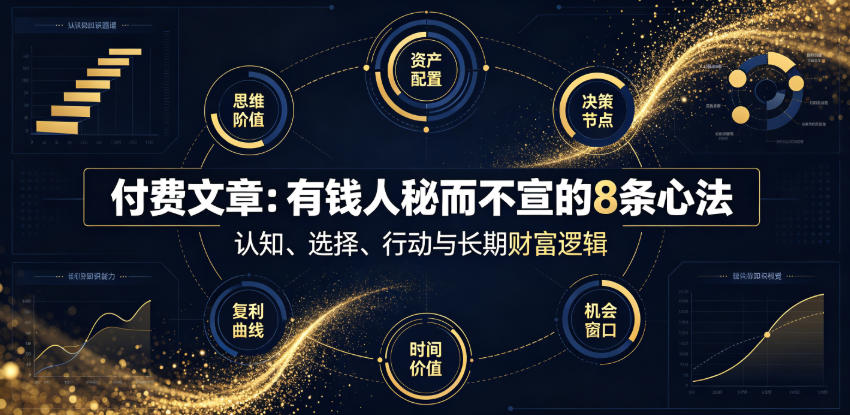 付费文章:有钱人秘而不宣的8条心法-聚业