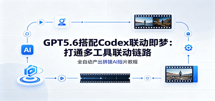 GPT5.6搭配Codex联动即梦:打通多工具联动链路,全自动产出拼接AI短片教程-聚业