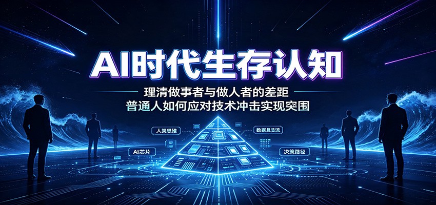AI时代生存认知:理清做事者与做人者的差距,普通人如何应对技术冲击实现突围-聚业