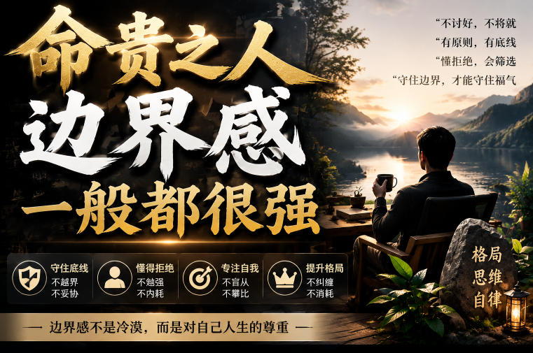 付费文章:命贵之人,边界感一般都很强-聚业