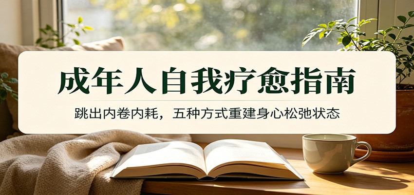 成年人自我疗愈指南：跳出内卷内耗，五种方式重建身心松弛状态-聚业