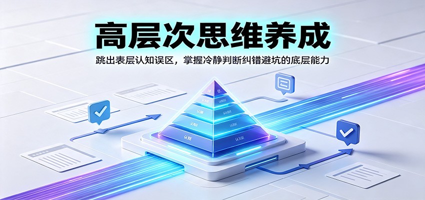 高层次思维养成：跳出表层认知误区，掌握冷静判断纠错避坑的底层能力-聚业