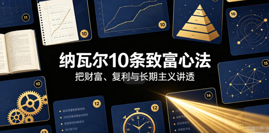 付费文章：纳瓦尔10条致富心法-聚业