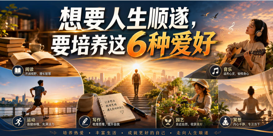 公众号付费文章：想要人生顺遂，要培养这6种爱好-聚业