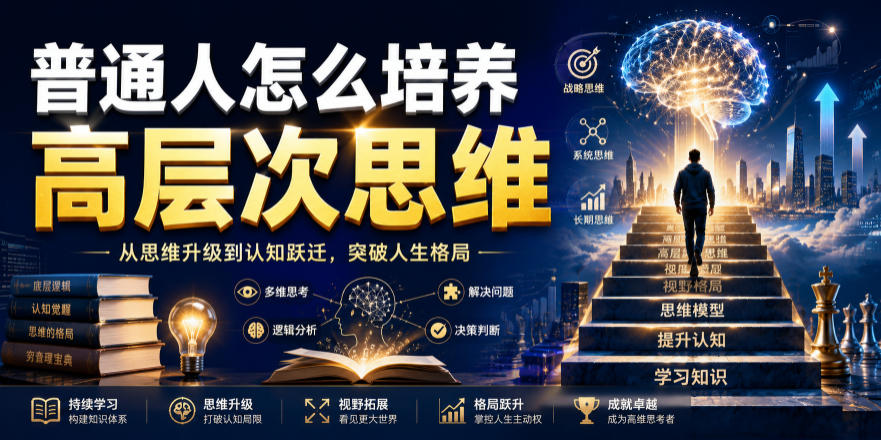 公众号付费文章：普通人怎么培养高层次思维-聚业