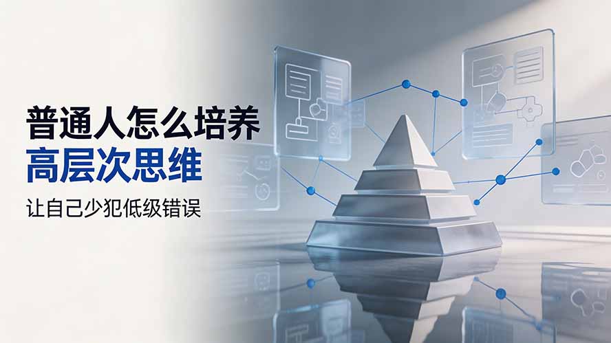 付费文章：普通人怎么培养高层次思维，让自己少犯低级错误-聚业