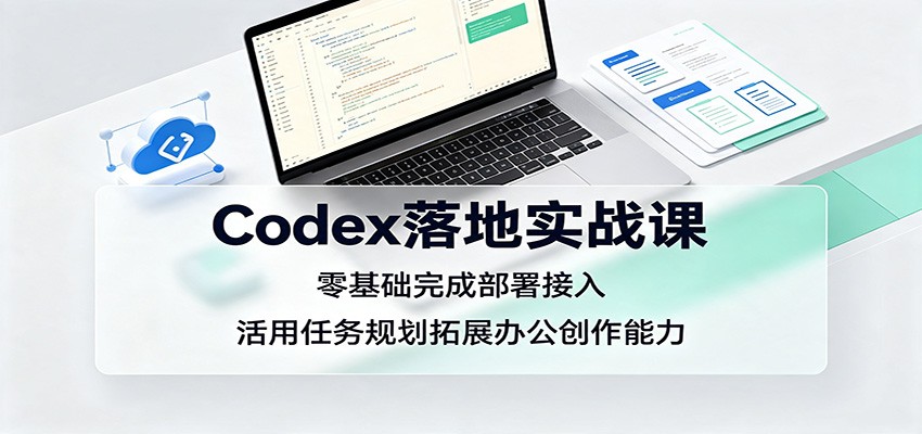 Codex落地实战课：零基础完成部署接入，活用任务规划拓展办公创作能力-聚业