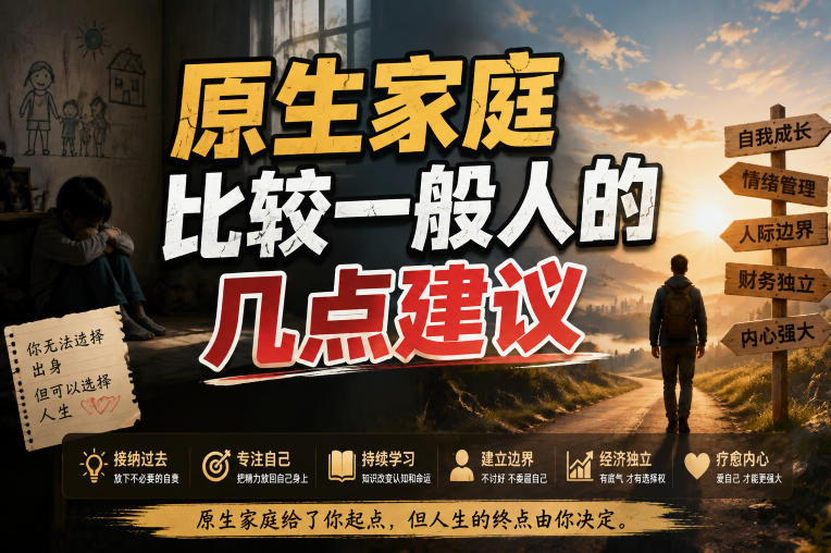 付费文章:给原生家庭比较一般人的几点建议-聚业